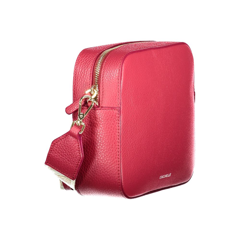 Bolsa Feminina de Couro Vermelho Coccinelle