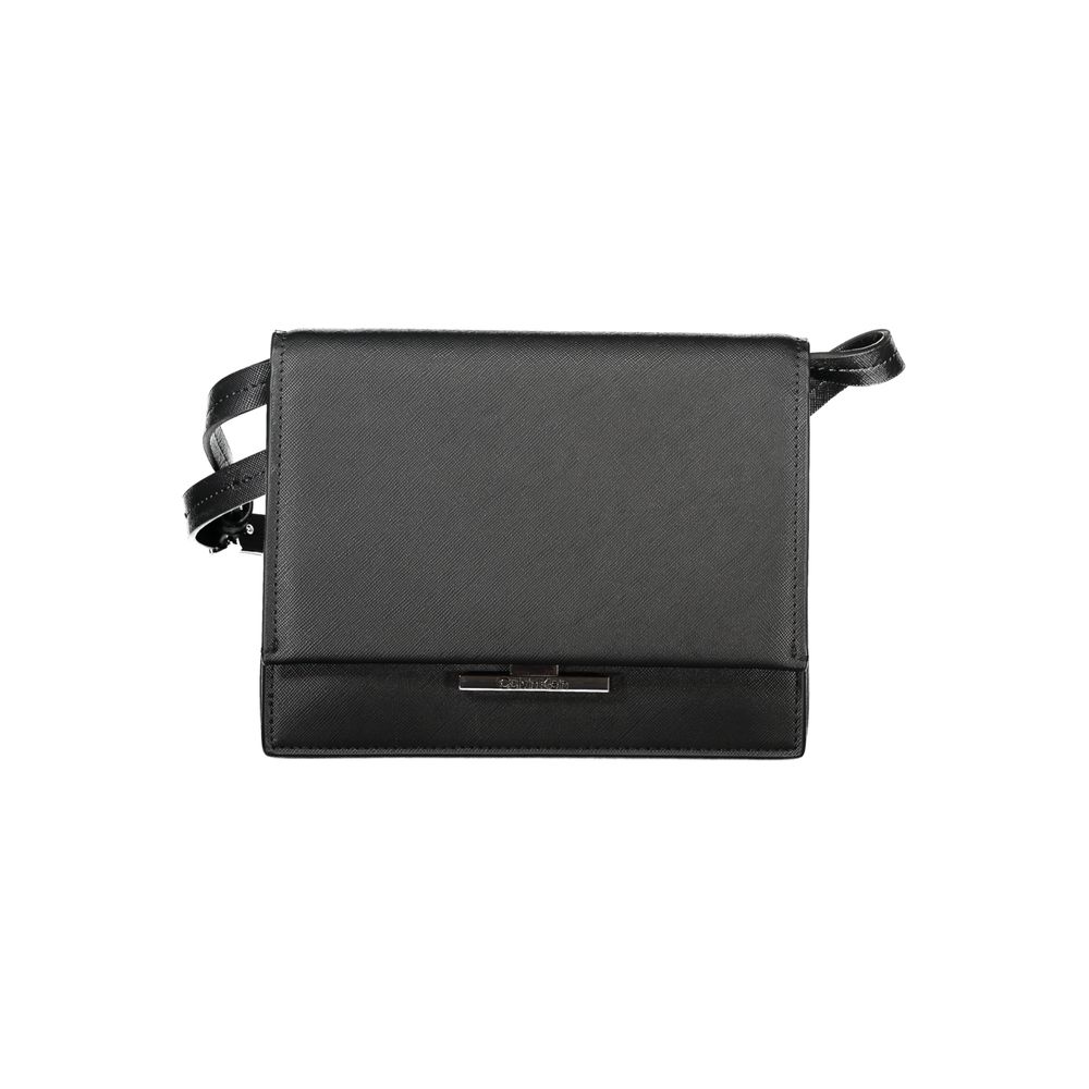 Calvin Klein Nero Poliuretano Woman Shoulder Bag