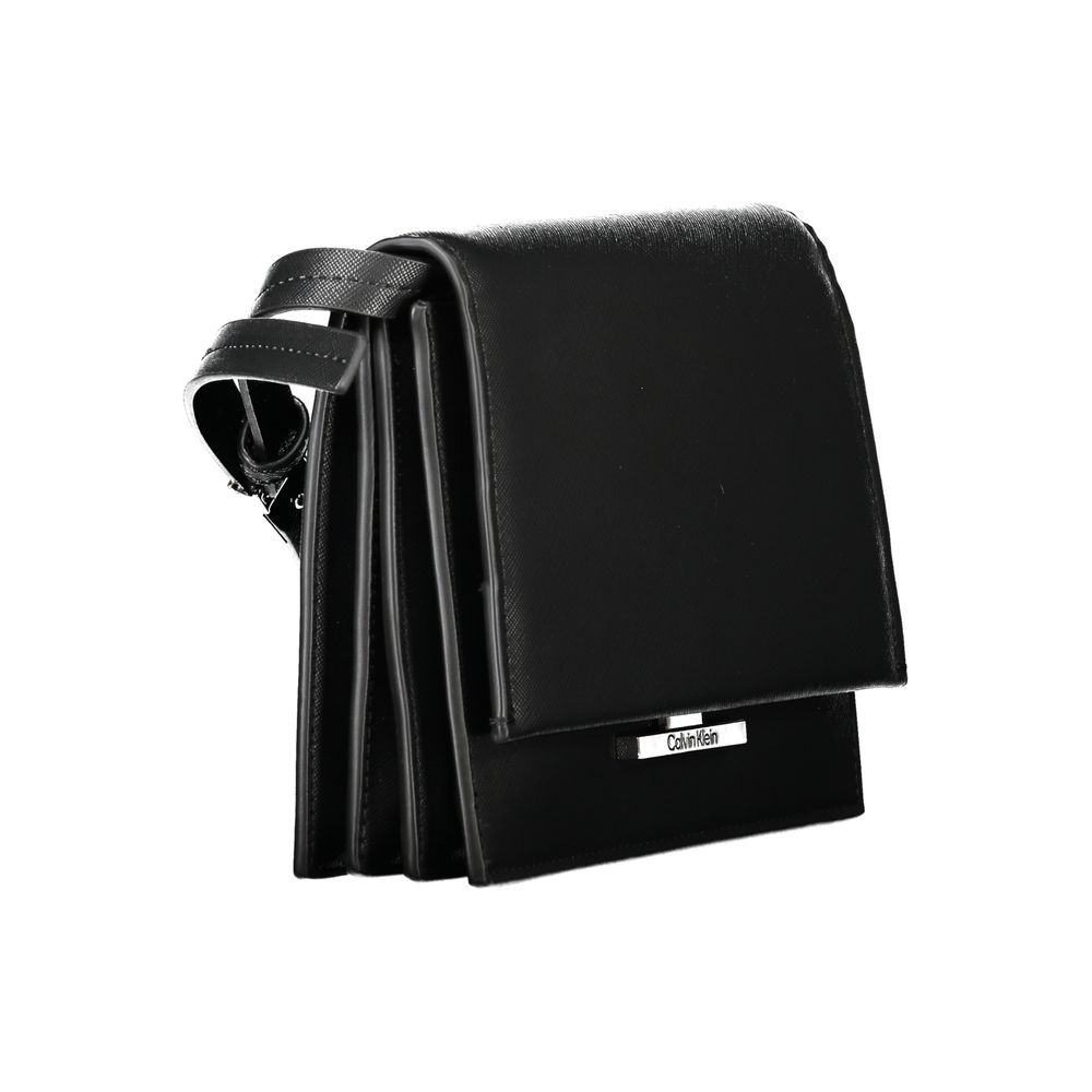 Calvin Klein Nero Poliuretano Woman Shoulder Bag