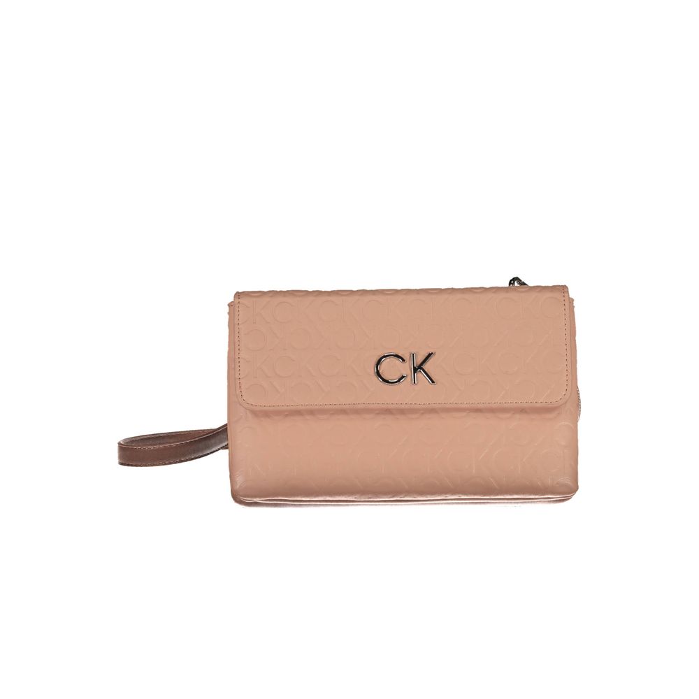 Bolsa de Ombro Feminina Calvin Klein Rosa Poliéster