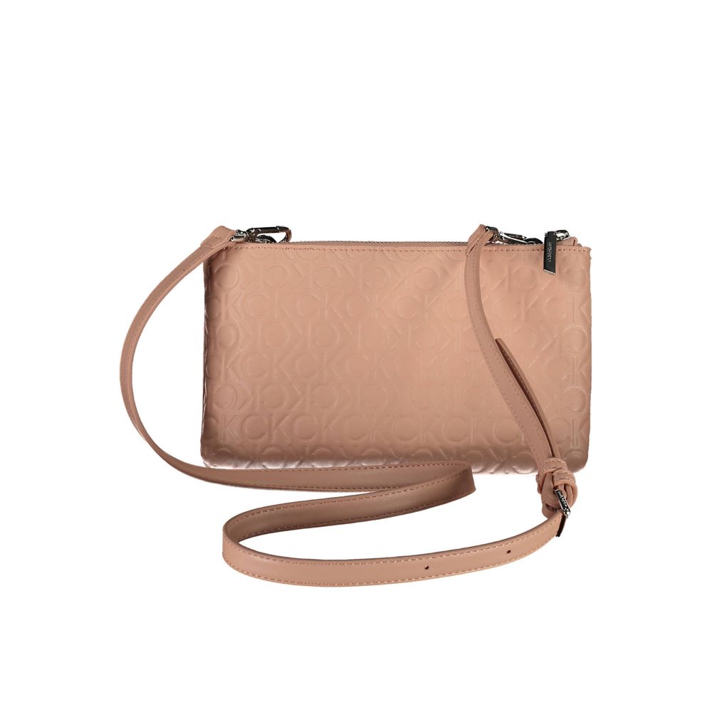 Bolsa de Ombro Feminina Calvin Klein Rosa Poliéster