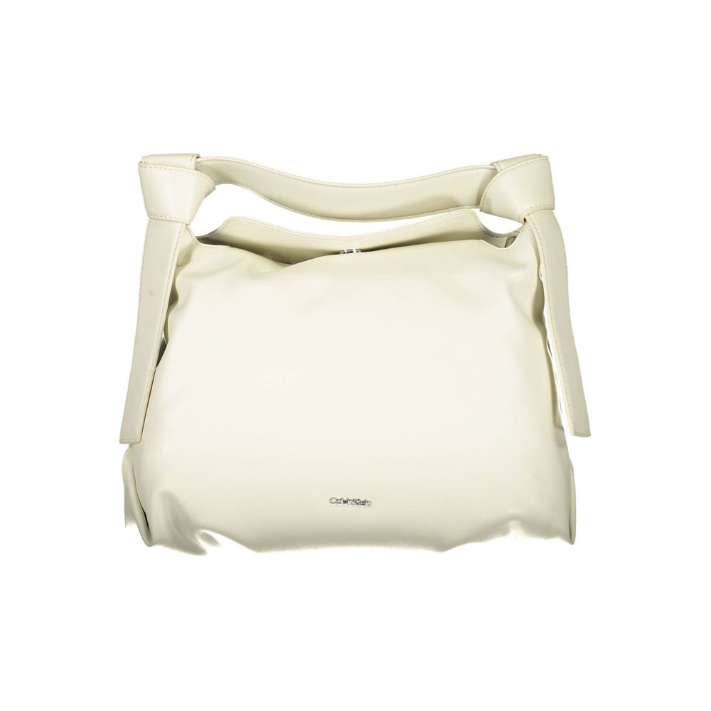 Bolsa Feminina Calvin Klein de Poliéster Bege