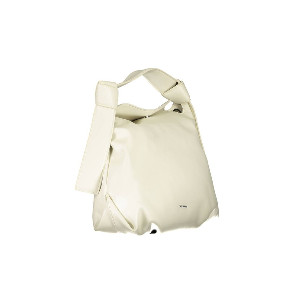 Bolsa Feminina Calvin Klein de Poliéster Bege