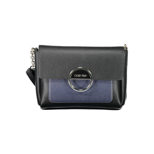 Calvin Klein Black Polyurethane Women Shoulder Bag