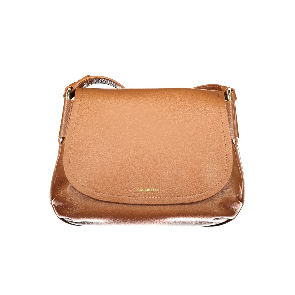 Bolsa Feminina de Couro Coccinelle Marrone